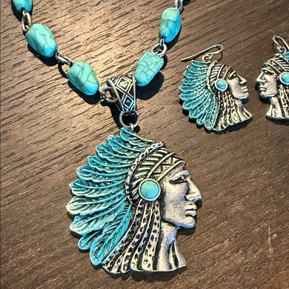 Beautiful Costume jewelry in turquoise - Picture 2 of 5